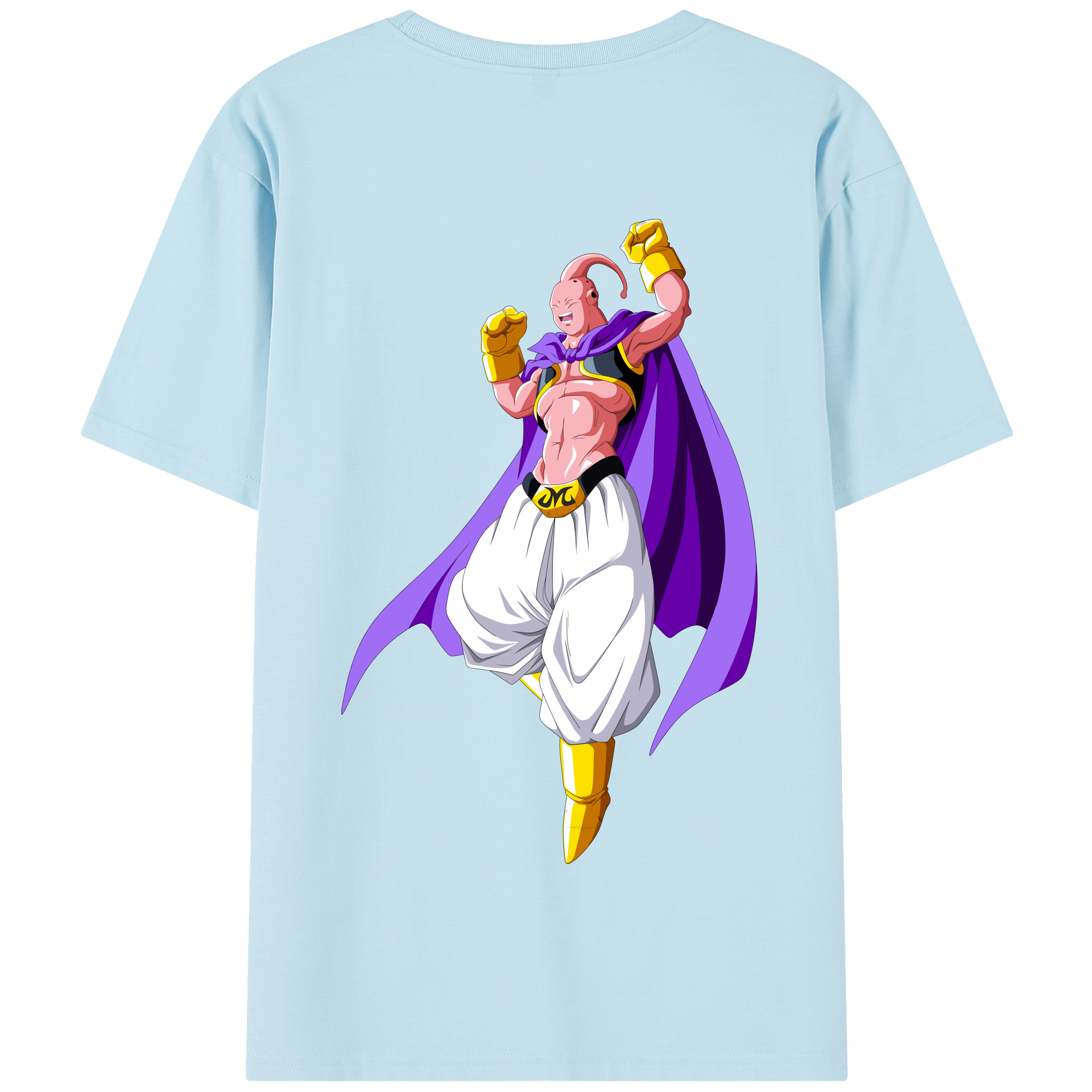 （画像用） ドラゴンボール 魔人ブウ DRAGON BALL Majin Buu 綿100％半袖Tシャツ（背面プリント）